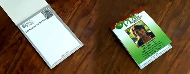 Custom branded writing pad printing